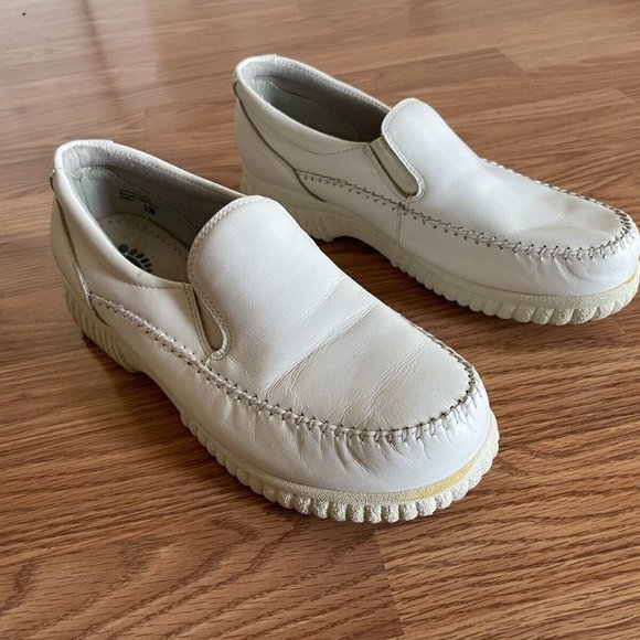 Spring Step Women Shoes White Leather Upper Slip On Sneaker Size 10 - Picture 9 of 12